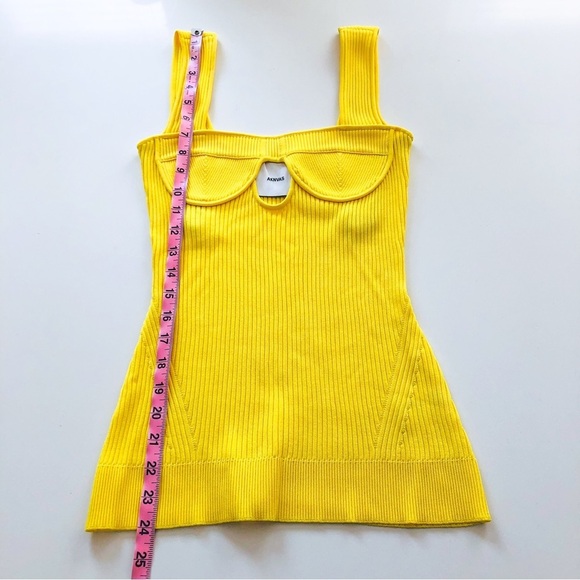 AKNVAS Fezco Rib Knit Tank Yellow Size Small NWT - Picture 9 of 11